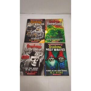 Goosebumps HorrorLand & Most Wanted 4 Book Set R L Stine Scholastic